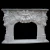 Import Classic Marble Carving Fireplace Mantel with Lady Statue for sale from China