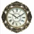 Import Classic Villa Wall Clock Antique White Grey Plastic Wall Clock Antique Style from China