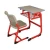 Import Classroom furniture single chair with writing table standard school desk tables and chairs furniture from China
