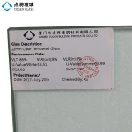 Clear Flat 12mm Thick Tempered Glass Building Glass Price