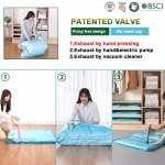 Clothes and Quilt Transparent Storage Bag Wardrobe Clothing Luggage Organizer Wide-Side Vacuum Storage Bag
