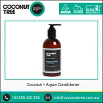 Coconut and Argan Hair Conditioner from Australia to Add Softness Shine and Moisture from Roots to Tips