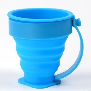 Coffee Cups& Drinkware Type Silicone Travel Foldable Cup With Handle/Ear