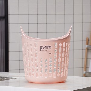 Color Story_Laundry Basket_Hole Type 28L PE Plastic flexible Big Capacity for household and cleaning centre