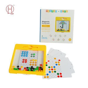Colorful Beads Magpad Dots Mini Drawing Board Magnetic Toys For Kids Educational