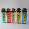 Colorful Disposable Cigarette Flint Gas Lighters With Sticker