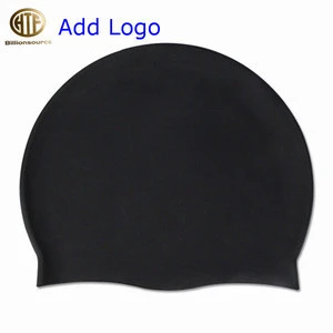 Colorful fashion custom Blank Silicone Swim Caps without logo