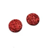 Colorful Fashion Many Shapes Leather Red Glitter Teardrop Leather Piece for earrings