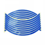Colorful Hyper Spectrum Reflective Wheel Rim Tape Stripes Sticker Universal for 12''/18'' Motor bike and Car Wheels