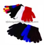 Colorful Ladies Mitten Mobile Fingerless 100% Acrylic Knit Glove Magic Children's Cotton Knitted Gloves Babyset Logo Baby&amp;Lady