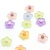 Import Colorful Transparent 100pcs/bag Flower Shaped Resin Cabochon Handmade Craftwork Girls Phone Shell Decor Hair Accessories from China