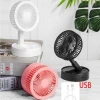 Colors can be customized High Quality Mini Battery Fan Portable multifunction foldable phone holder storage mini USB fan
