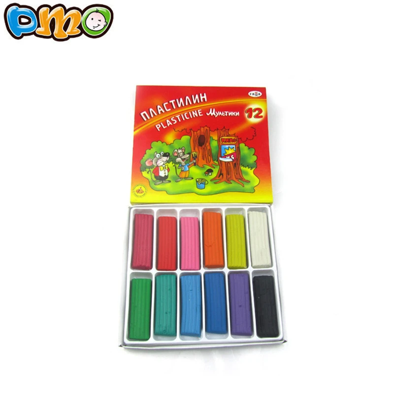 Colourful modeling clay plasticine playdough 12 colours Modeling Clay