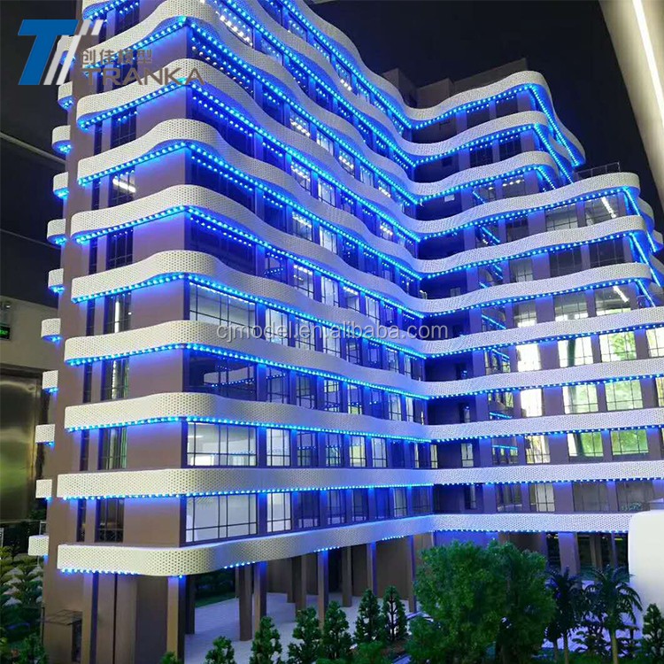 Commercial acrylic building model for real estate developer, architecture model maker