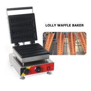 Commercial Waffle Maker Electric Non Stick Stainless Steel Waffle Maker Cake Pastry Oven Machine Christmas Tree Pipe Style