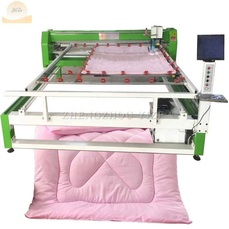 Computerized long arm single needle quilting sewing embroidery machine automatic quilt making machine china price