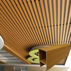 Construction materials modern indoor WPC ceiling decoration idear for shopping mall and office,villa