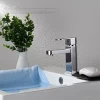 Contemporary basin faucet with single handle mixer tap brass taps