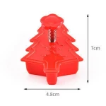 Cookie Chocolate Candy Plunger Cutter Mould 4 Piece Set of Christmas Plastic Cookie Cake Molds