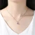 Import cross border 2.0ct necklace 5 rows new 18k white glod trending concert lab diamond necklace from China