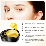 crystal collagen gold eye mask private label 24k gold eye mask