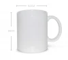 Custom 11oz white sublimation blanks ceramic mug coffee mug supplier