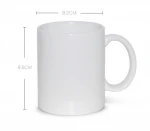 Custom 11oz white sublimation blanks ceramic mug coffee mug supplier