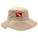 custom brush cotton bucket hat good quality larger brim bucket hat
