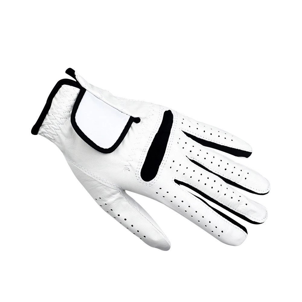 custom cabretta leather  custom logo golf glove top golf glove indonesia padded golf gloves