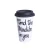 Import Custom ceramic sublimation coffee mug with silicone lid ceramic travel mug from China