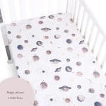 Custom cotton mattress fitted cover for baby cot