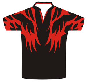 Custom Design Digital Cool Max Black Rugby Jersey