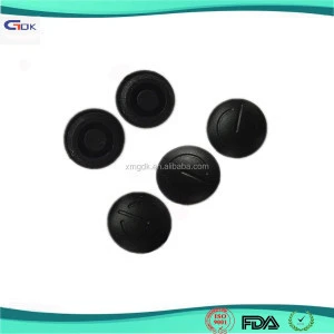 Custom dustproof decorative silicone rubber button cap for switch
