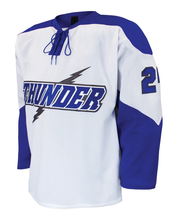 Custom Ice Hockey Uniforms with Customized Player Names, Team Names, Numbers & Labels