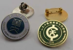 Custom Logo Printed Round Button Metal Soft/Hard Badge Lapel Pin From China