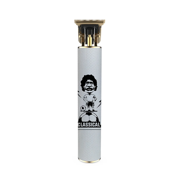 Custom Maradona Cartoons  professional Men USB Rechargeable Electric Cordless Classical Hair Trimmer