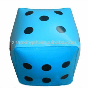 Custom plastic inflatable folding dice stool