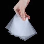 Custom Printed Logo Card Protector Sleeves Clear Plastic Holder