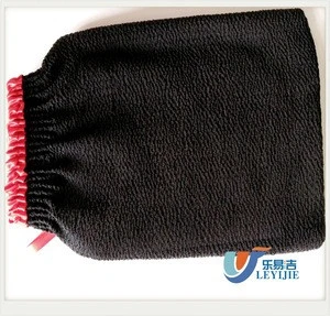 Custom Texture Morocco Viscose Hammam Scrub Bath Mitt Magic Peeling Mitt Body Exfoliating Tan Glove