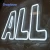 Customized  3d neon illuminated letter leon sign with acrylic sign board