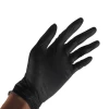 Customized Logo Nitrile Gloves Strong Tensile Strength Black Safty Gloves Nitrile