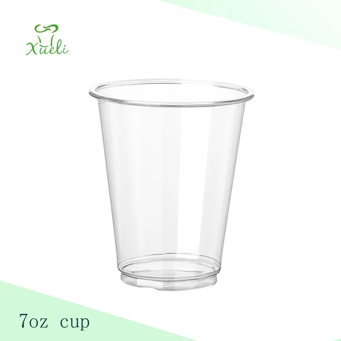 Customized Printing Brand LOGO Customized Disposable Plastic Cup Transparent PET Juice Milk Tea Cold Drink Plastic Cup