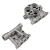 Import Customized Service gravity die casting brass aluminum die casting with mould from China