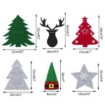 Cute Party Decoration Christmas Atmosphere Decoration Felt Cutlery Holder For Restaurant Table Custom Pouch Bag New Year Gifts