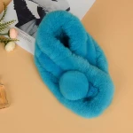 Cute Style Top Quality Rex Rabbit or Rabbit Hand Knit Fur scarf