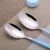 Import Cutlery and spoon set blue gift spray paint handle high quality stainless steel tableware from China