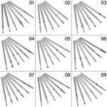 CYSHMILY 6pcs/Set Diamond Nail Drill Bit Rotery Electric Milling Cutters For Pedicure Manicure Files Cuticle Burr Nail Tools Acc