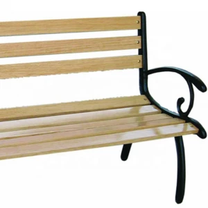 Daijia China Brand  outdoor wooden bench 1 piece double seater garden benches