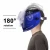 DEKO DNS-980E Upgraded Blue Electric Welding Helmet for TIG MIG MMA Welding Machine Solar Power Auto Darkening