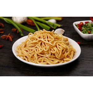 delicious hot dry noodles with rich carbohydrates